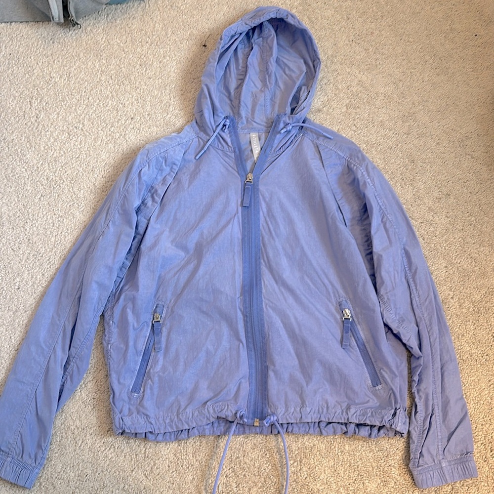 Purple athleta windbreaker/ hike jacket